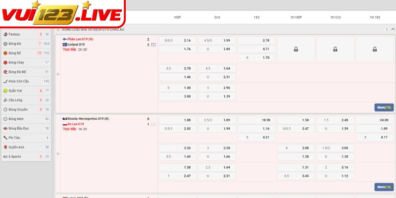 Kho sản phẩm tại sảnh UG VUI123